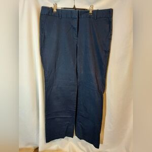 J. Crew Women's Classic Workwear Navy Stretch Trousers - 14